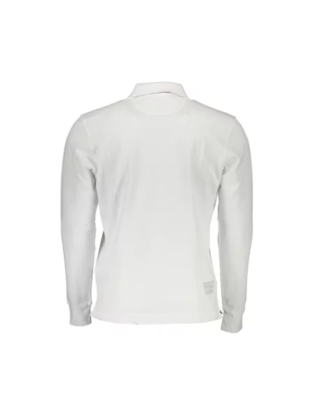 Koszulka polo La Martina z długim rękawem elegancka biała