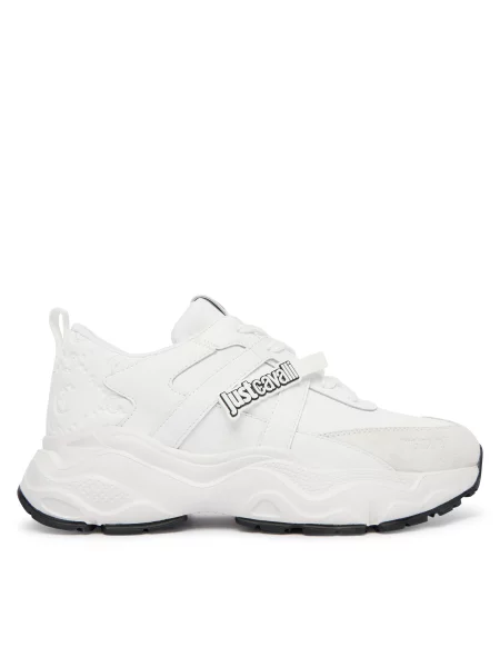 Sneakers Just Cavalli alb