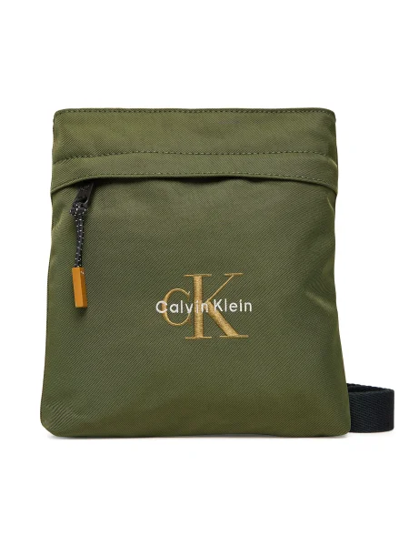 Calvin Klein Мъжка чантичка Bold Flatpack Черен зелено