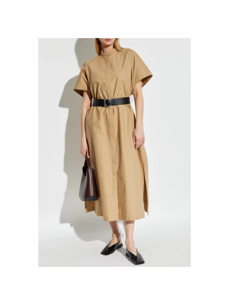 Sukienka Jil Sander brązowa