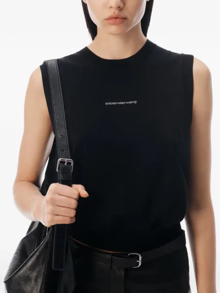 Top Alexander Wang cu autograf negru