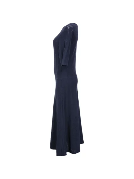 Rochie Boss cu decolteu rotund albastru