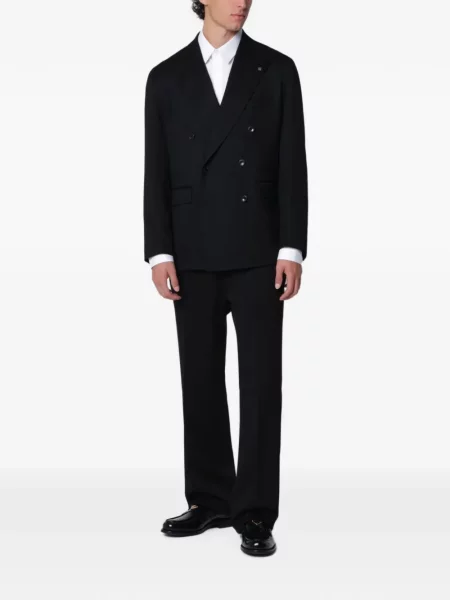Costum Tagliatore cu două rânduri de nasturi negru