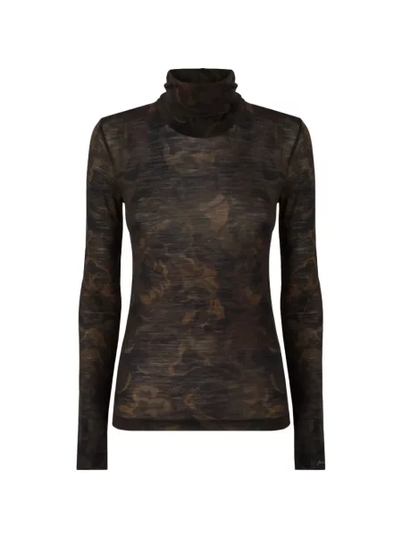 Top Pinko cu model floral cu imagine verde