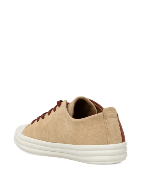 Sneakerși Camper din piele de căprioară cu platformă roșu