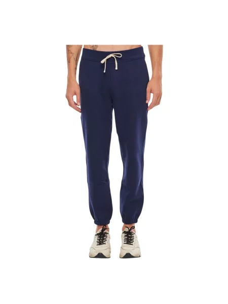 Spodnie dresowe Polo Ralph Lauren polarowe niebieskie