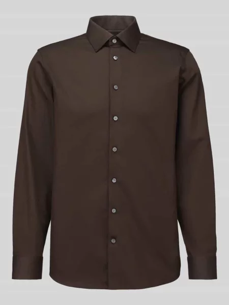 Koszula biznesowa o kroju slim fit z mieszanki bawełny model FILIP' Selected