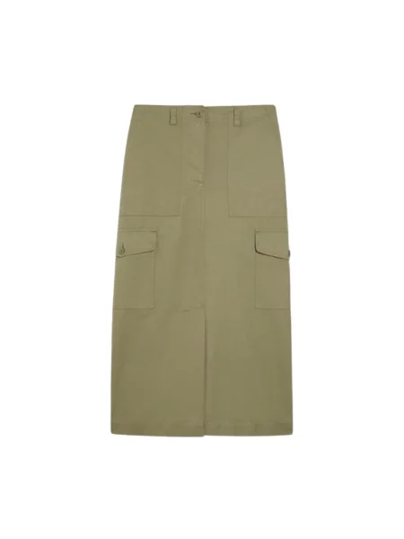 Spódnica Max Mara płócienna zielona