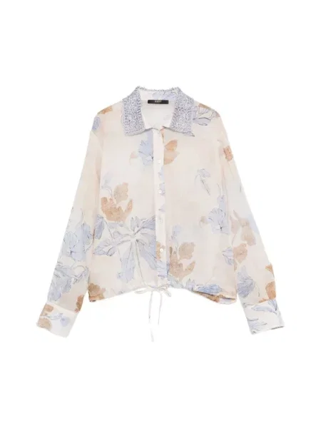 Koszula Seventy z lyocellu beżowa