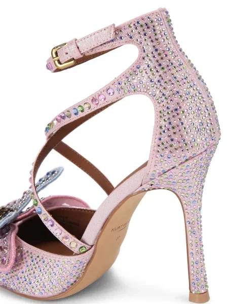 Kurt Geiger Tűsarkú cipő BIG BUTTERFLY rózsaszín