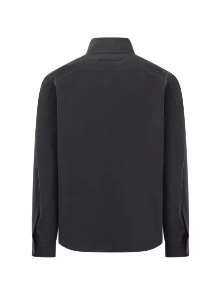 Πουκάμισο Zegna τσέπες με πτερύγια γκρι