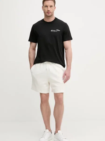 Calvin Klein Jeans trenirka kratke hlače bež
