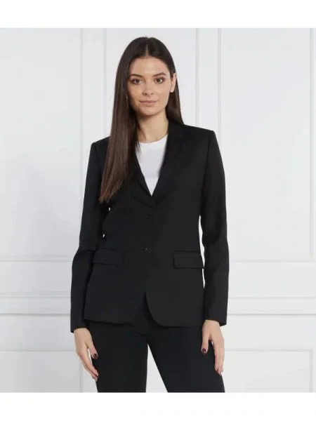 The Kooples gyapjú zakó fekete