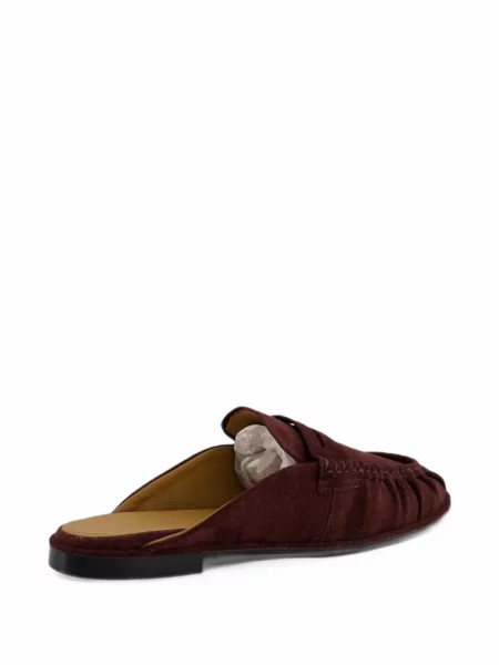 Mules Toral Shoes σουέντ χωρίς τακούνι κόκκινο