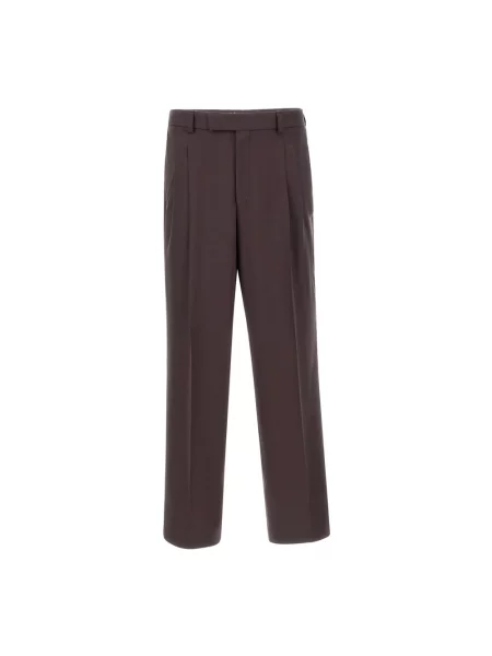 Hugo Spodnie Mężczyzna S Straight Trousers Boss brązowy