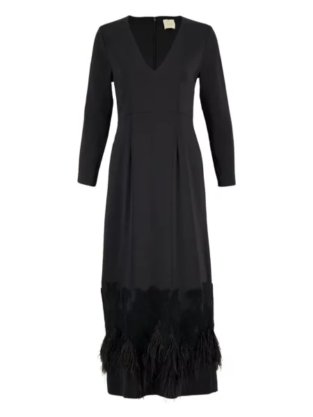 Rochie Paula cu pene negru