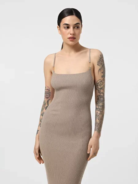 Сукня максі Emporio Armani віскоза/поліестер рожевий