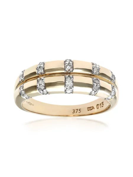 DIAMANT LETERNEL Prsten Ehering aus Gelbgold mit Diamant zlatá