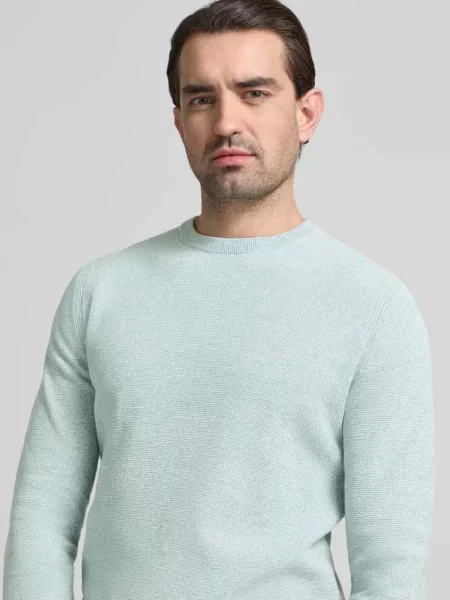 Regular Fit sweter dzianinowy z czystej bawełny Tom Tailor