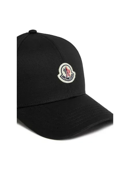 Czapka z daszkiem Moncler czarna
