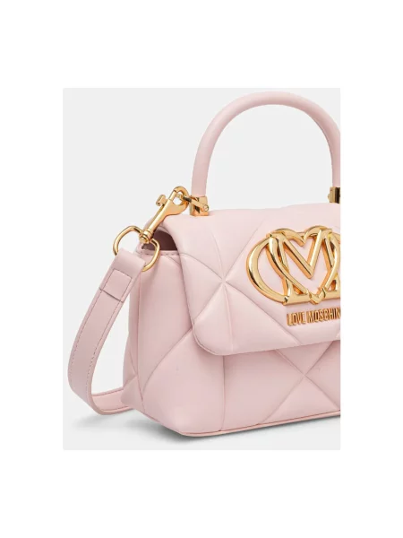 Love Moschino torebka crossbody z imitacji skóry różowa