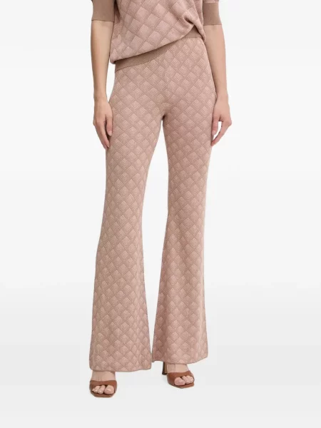 Pantaloni Silvian Heach cu imprimeu geometric evazate