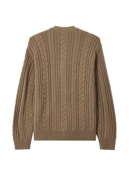 Cardigan Chocoolate tricotate maro
