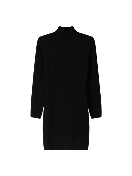 Bershka Pletena haljina crna