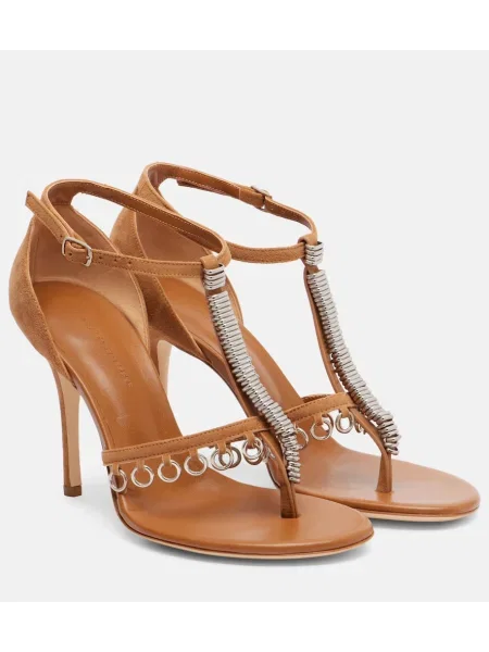 Sandale Christopher Esber din piele de căprioară maro