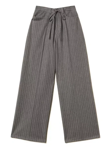 Pantaloni Twinset cu dungi gri