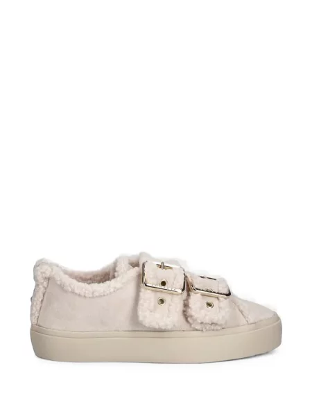 Sneakerși Inuikii din piele de oaie alb