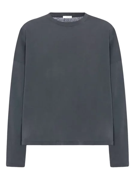 Dlouhá košile The Row s kulatým výstřihem šedá