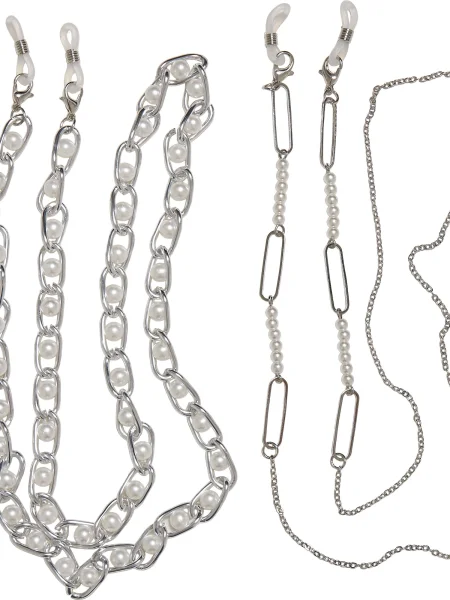 Colier Urban Classics cu perle argintiu