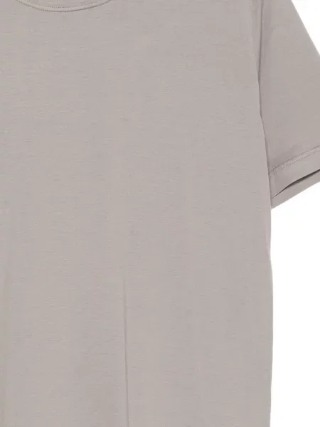 Scurt tricou Kiton cu decolteu rotund gri