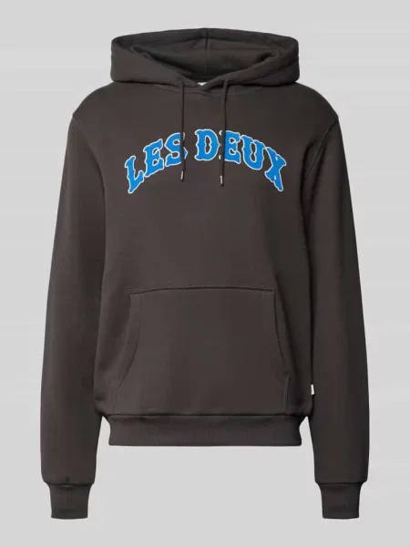 Bluza z kapturem i nadrukiem z logo model ‘Brady’ Les Deux