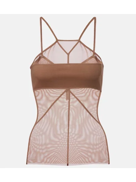 Top Rick Owens transparente maro