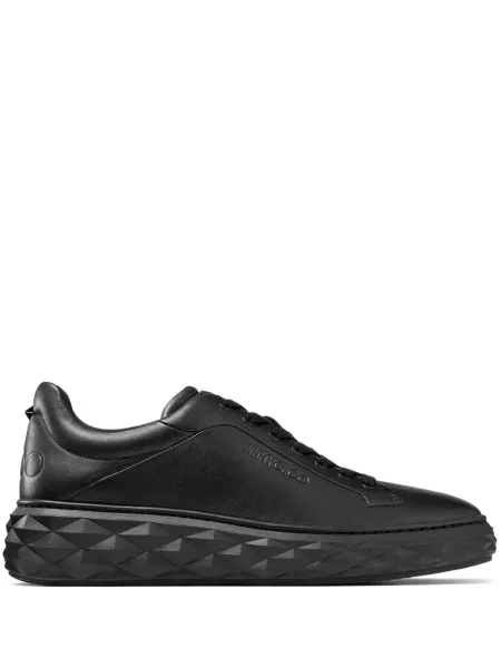 Sneakerși Jimmy Choo din piele negru
