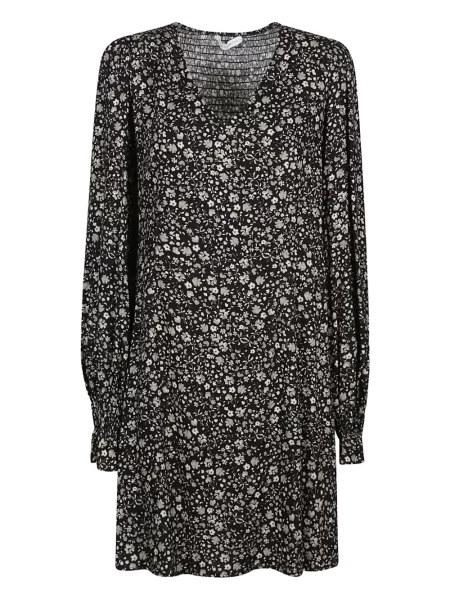 Sukienka mini Mar De Margaritas w kwiatki z nadrukiem garniturowa czarna