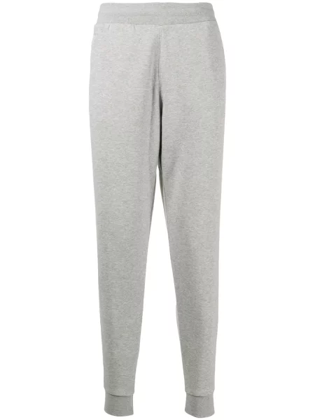 Pantaloni Adidas alergare cu autograf gri