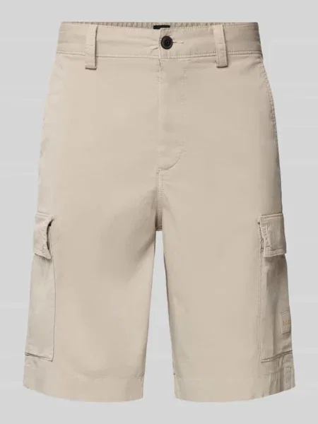 Szorty cargo o kroju relaxed fit z mieszanki bawełny model SISLA' Boss Orange