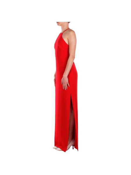 Lauren Ralph Lauren šaty halter červená