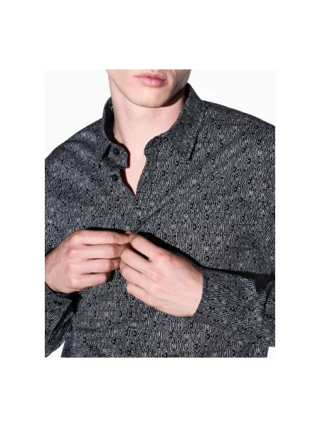 Košeľa Armani Exchange čierna