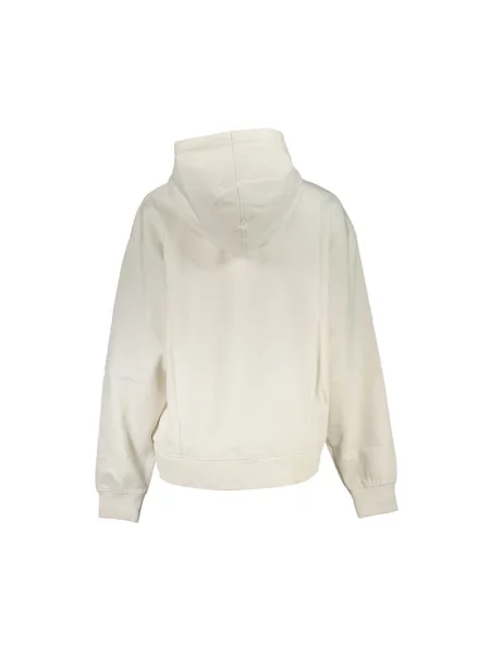 Bluza z kapturem Calvin Klein Jeans gradientowa biała