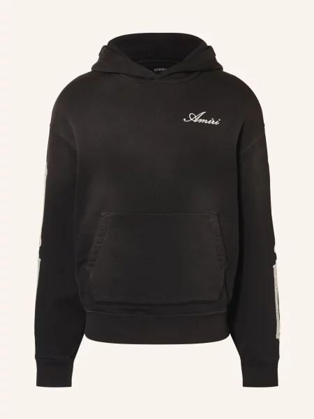 Amiri Oversized Mikina S Kapucí Bones černá
