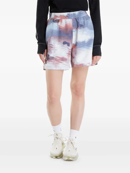 Top sport Nike din fleece plisat fără mâneci alb