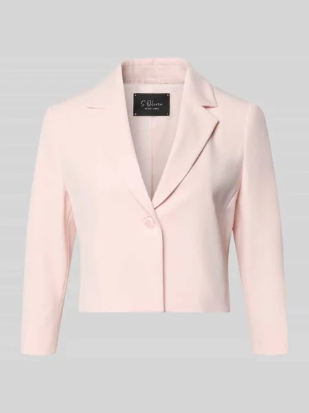 Krój regular fit krótki żakiet z kołnierzem z klapami S.oliver Black Label