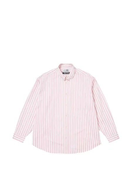 Cămașă cu dungi Supreme cu dungi alb