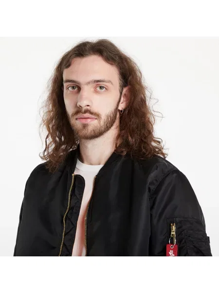 Μπουφάν Alpha Industries MA 1 Black M μαύρο