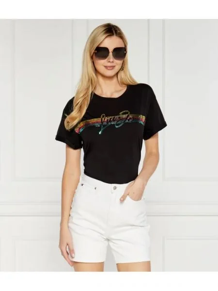 Liu Jo Beachwear Tricou BASIC negru