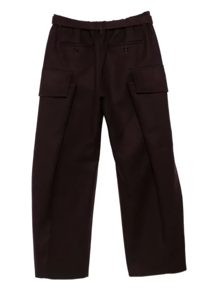 Cargo stiliaus kelnės Sacai ruda